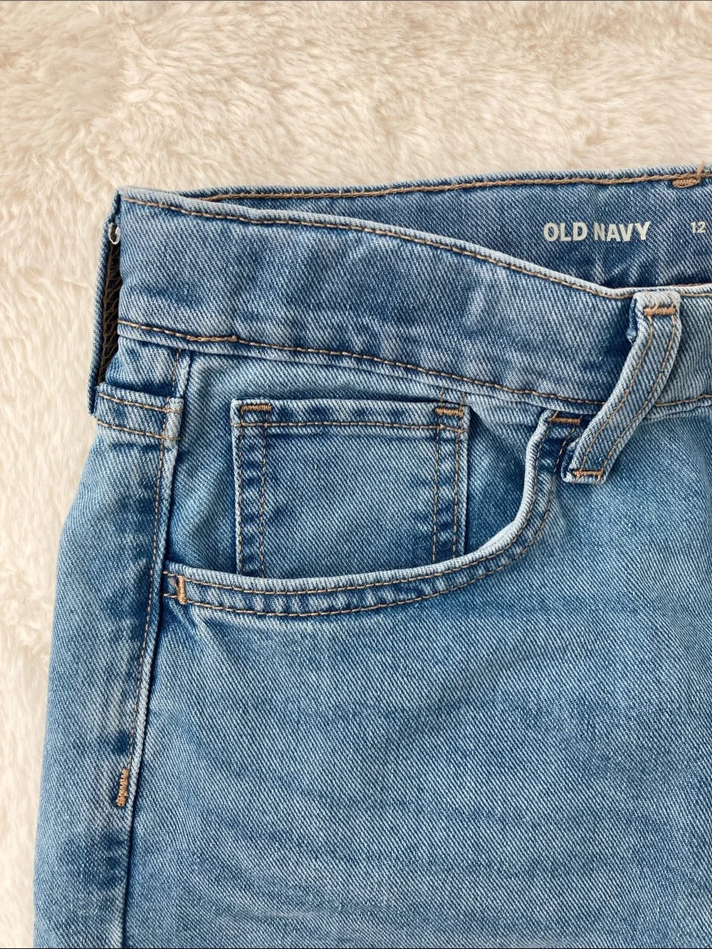 SALE! 50% Off Old Navy Kids Blue high rise Baggy wide leg jeans Size 12